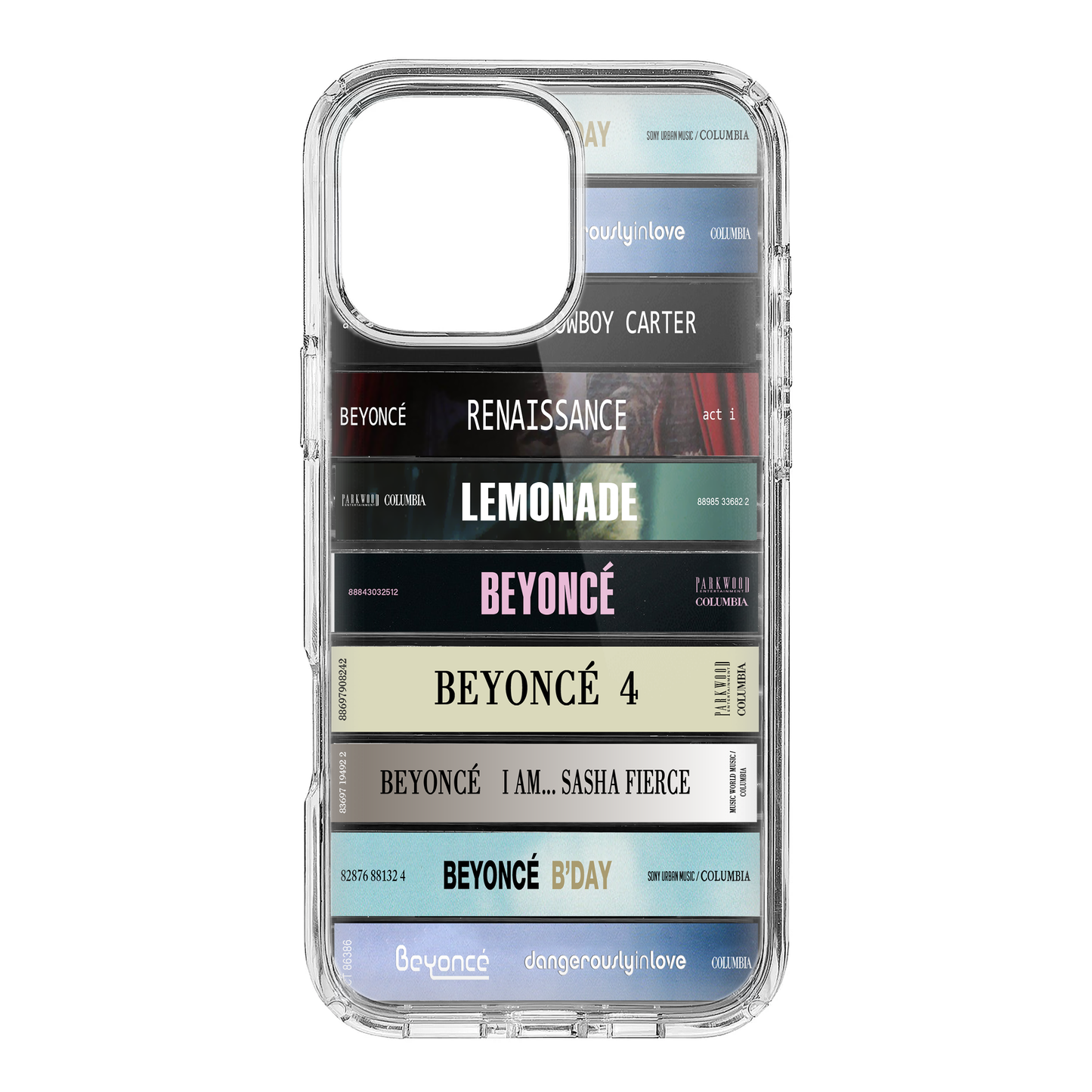 Beyoncé Albums Cassette Collection Retro Phone Case
