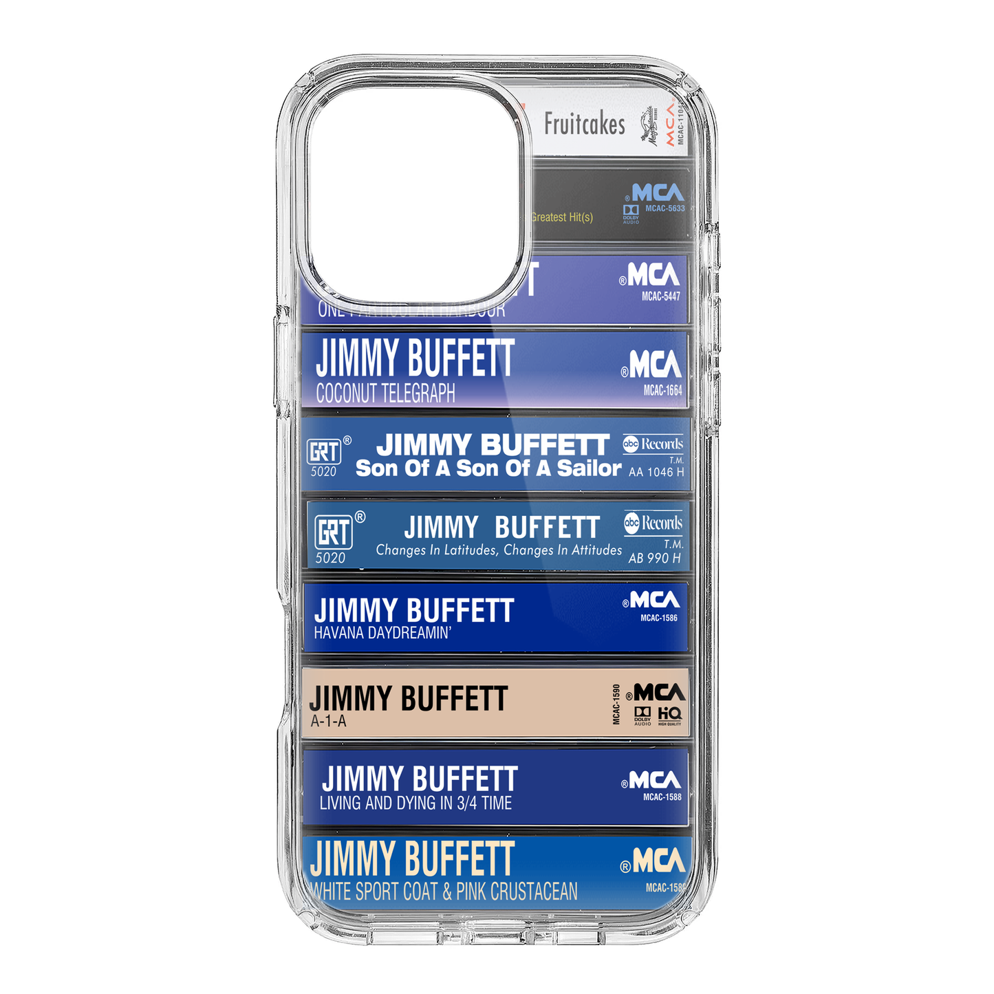Jimmy Buffett Albums Cassette Collection Retro Phone Case
