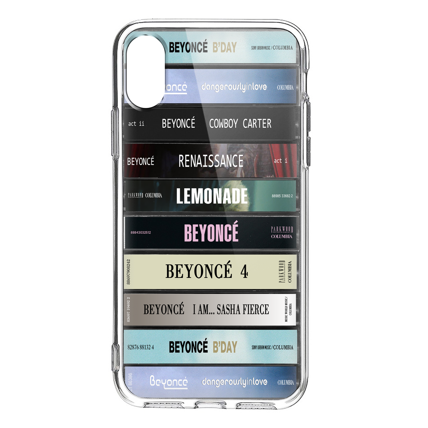 Beyoncé Albums Cassette Collection Retro Phone Case