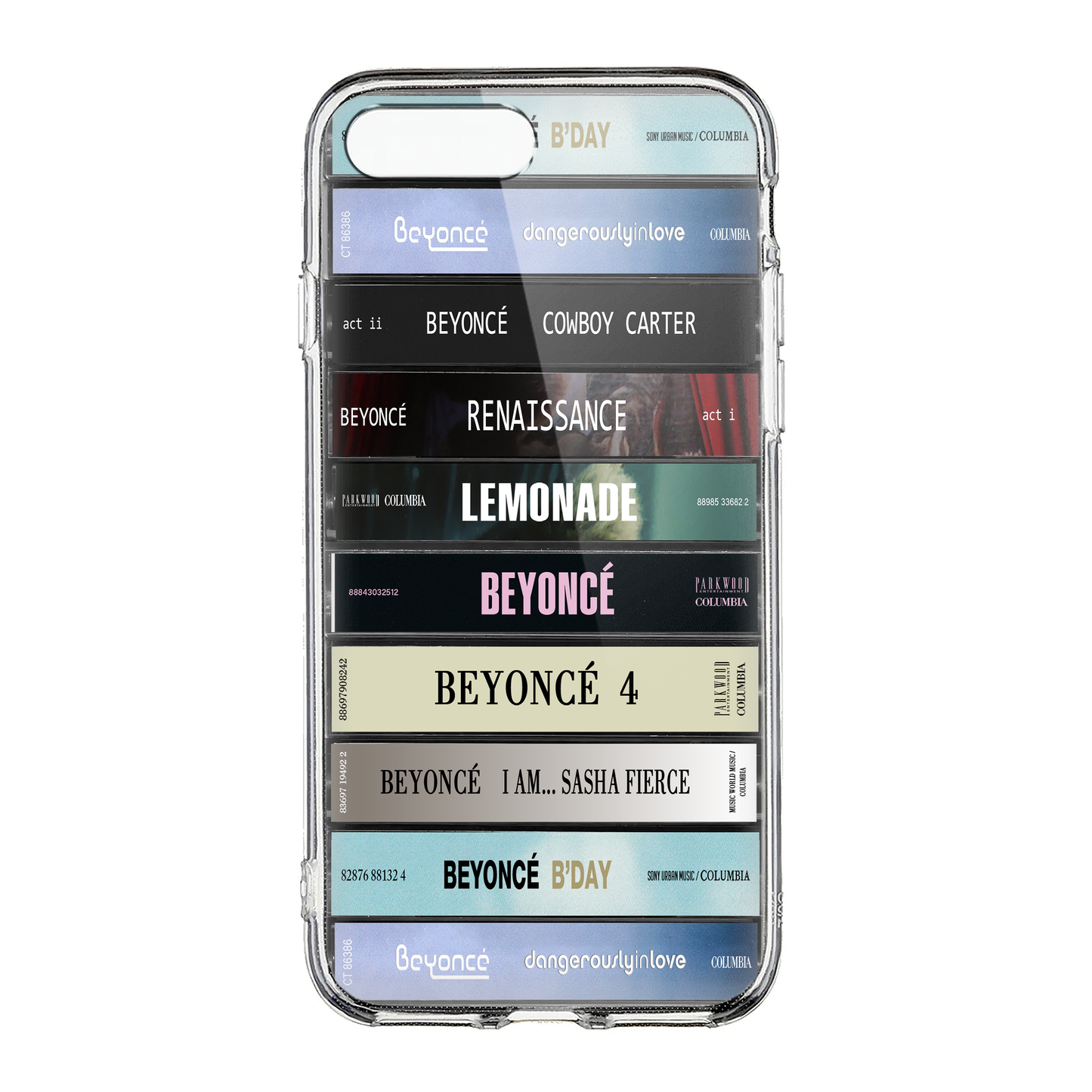 Beyoncé Albums Cassette Collection Retro Phone Case