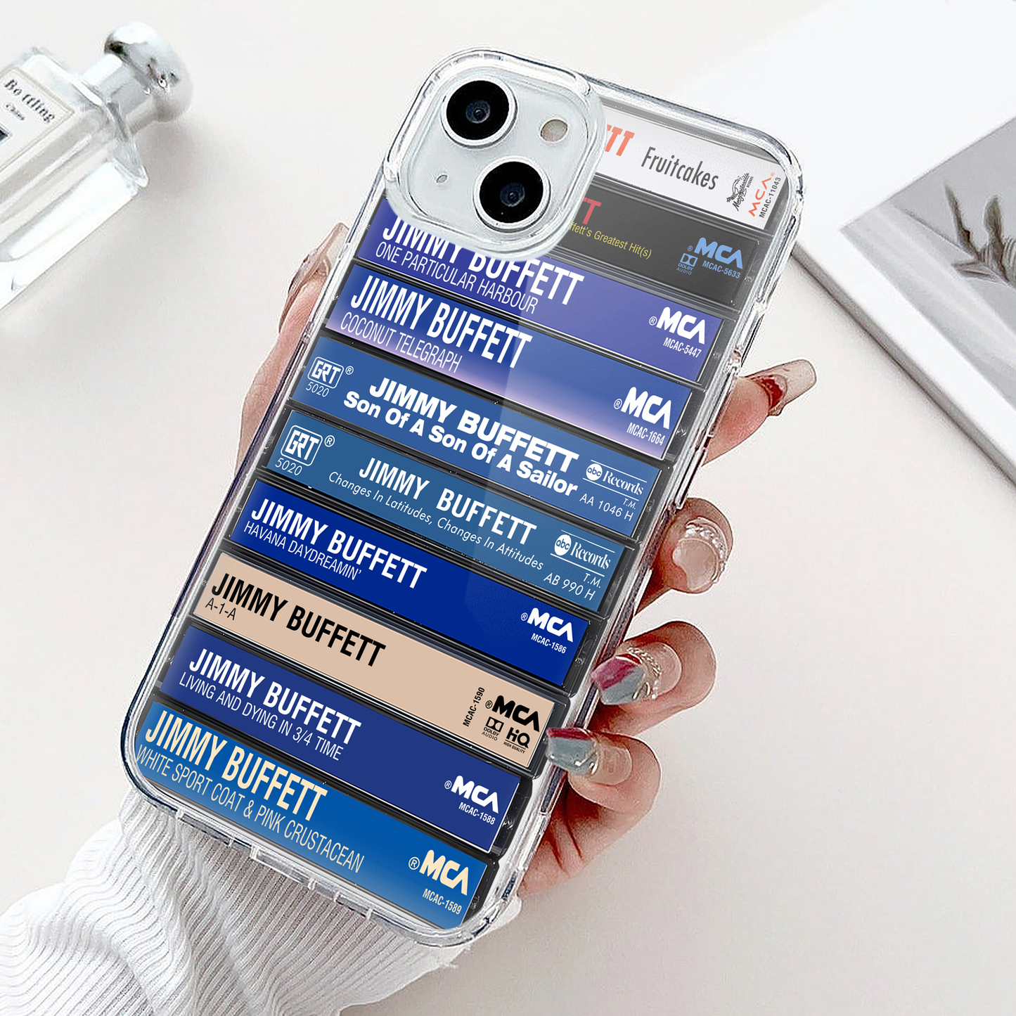 Jimmy Buffett Albums Cassette Collection Retro Phone Case