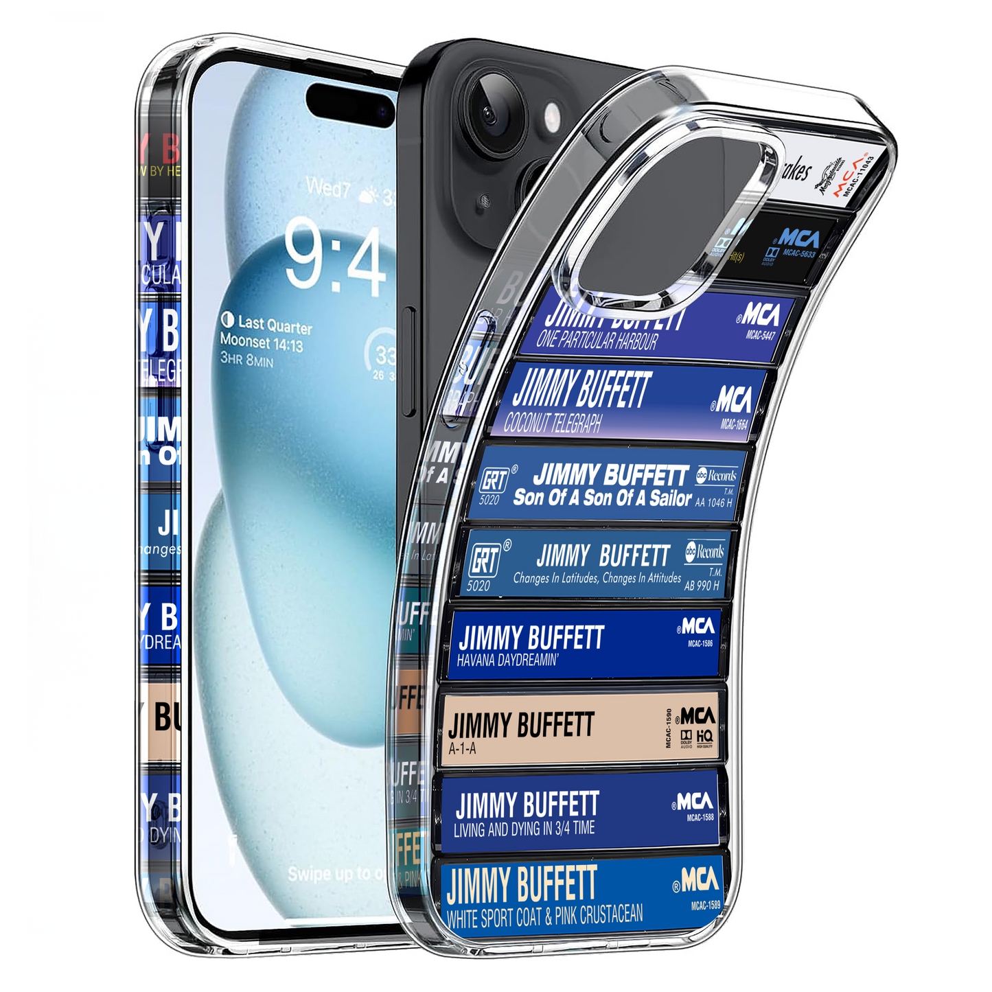 Jimmy Buffett Albums Cassette Collection Retro Phone Case