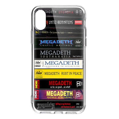 Megadeth Albums Cassette Collection Retro Phone Case