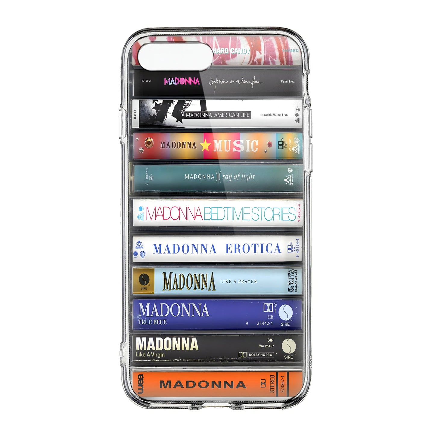 Madonna Albums Cassette Collection Retro Phone Case