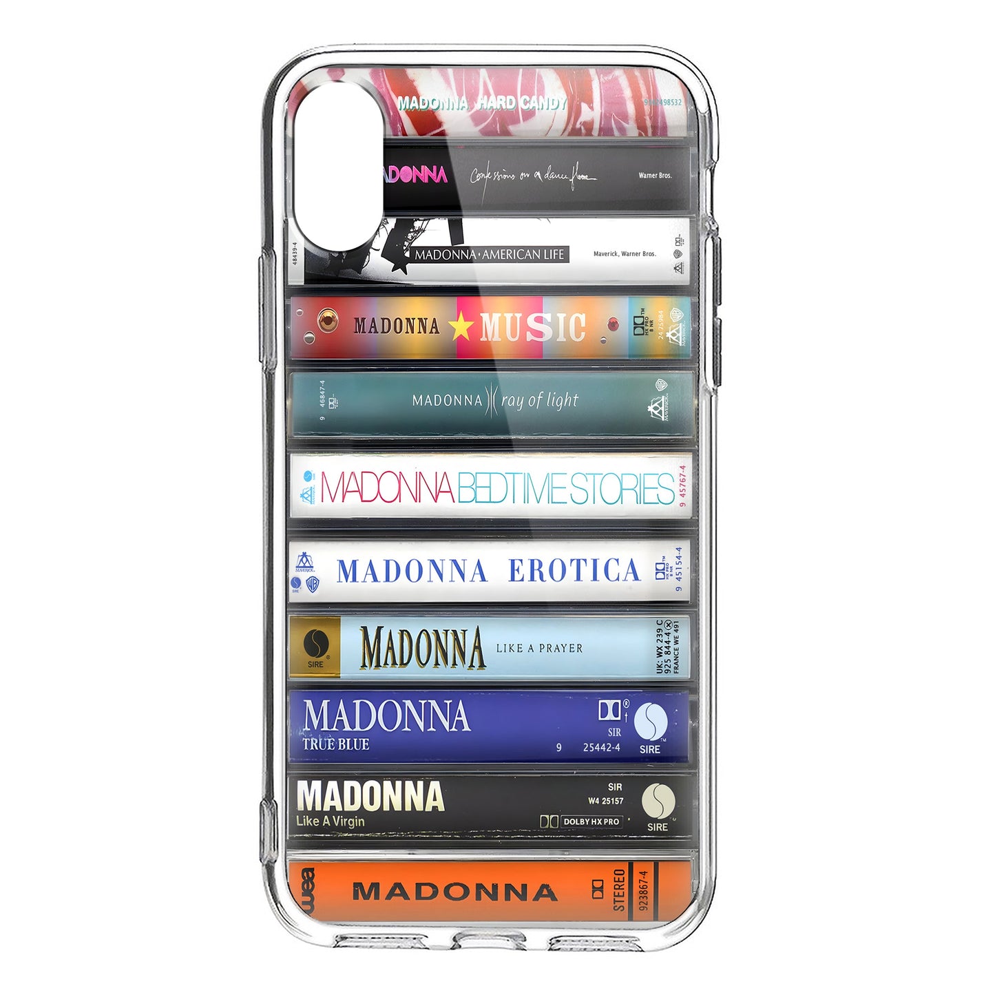 Madonna Albums Cassette Collection Retro Phone Case