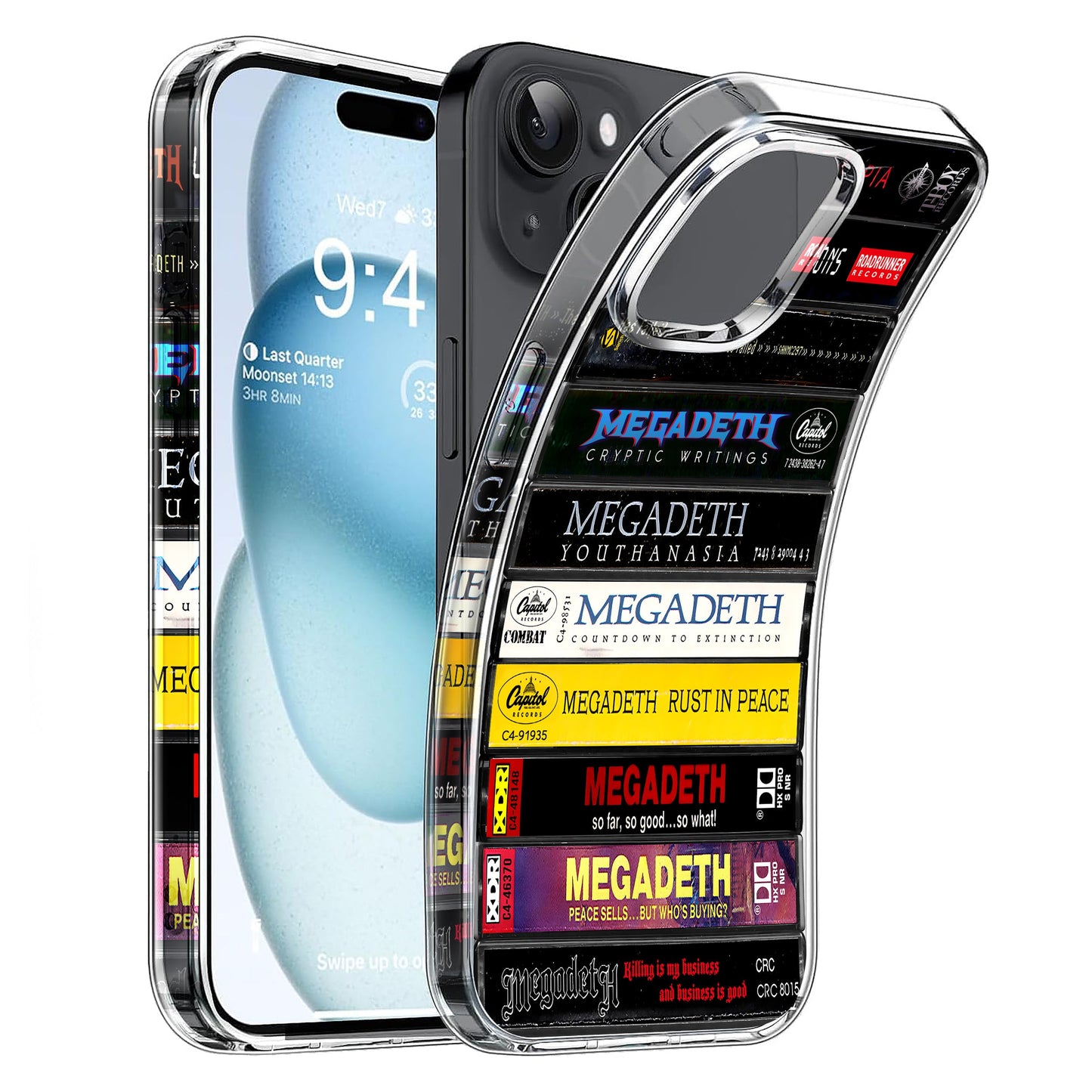 Megadeth Albums Cassette Collection Retro Phone Case