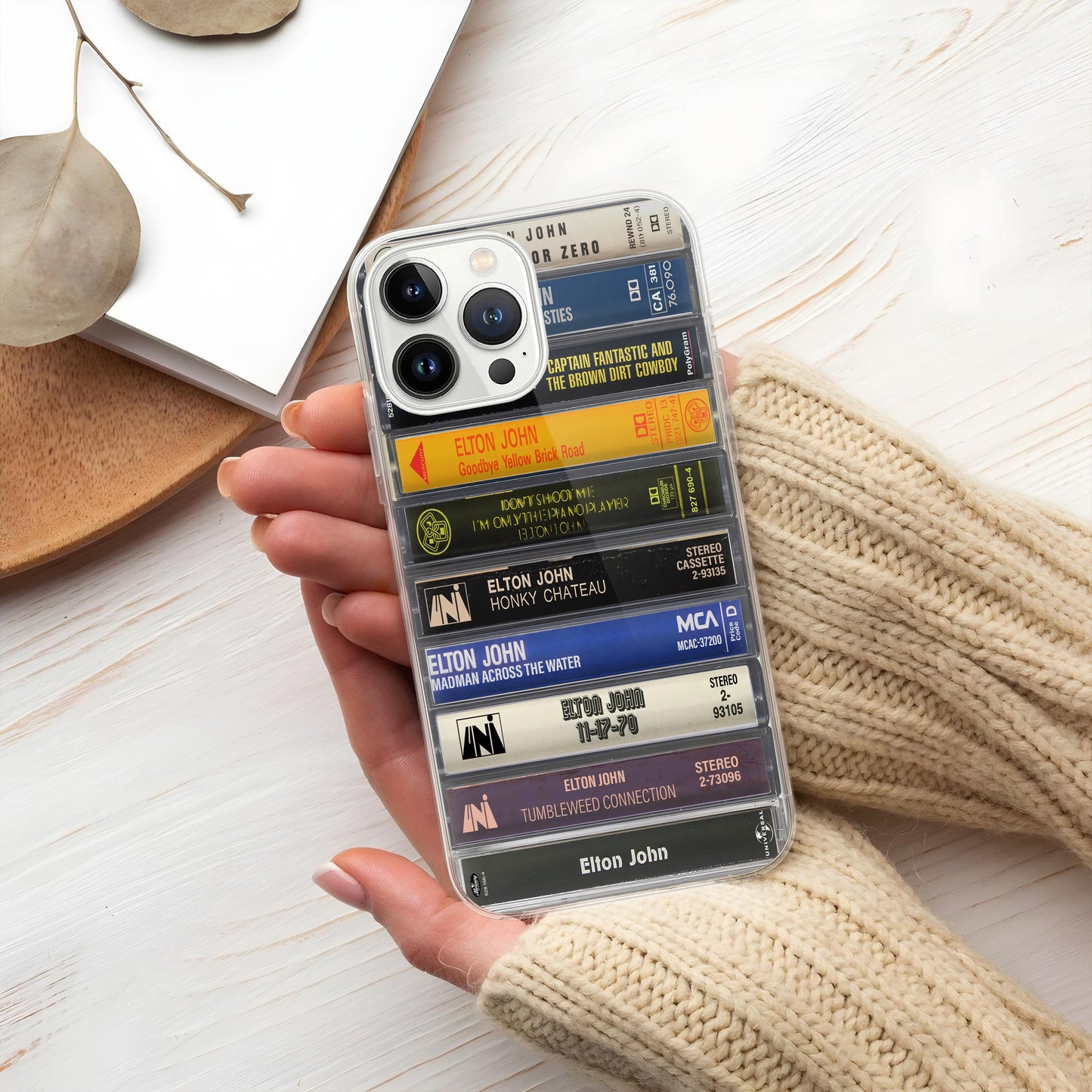 Elton John Albums Cassette Collection Retro Phone Case