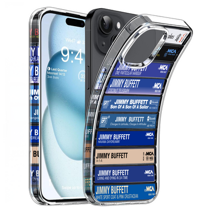 Jimmy Buffett Albums Cassette Collection Retro Phone Case