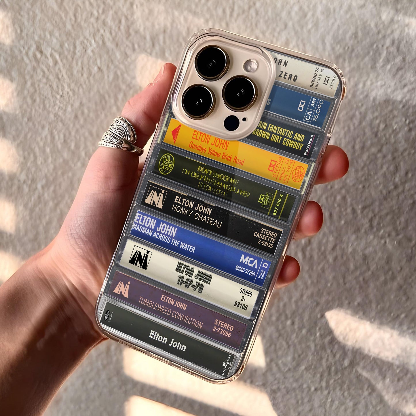Elton John Albums Cassette Collection Retro Phone Case